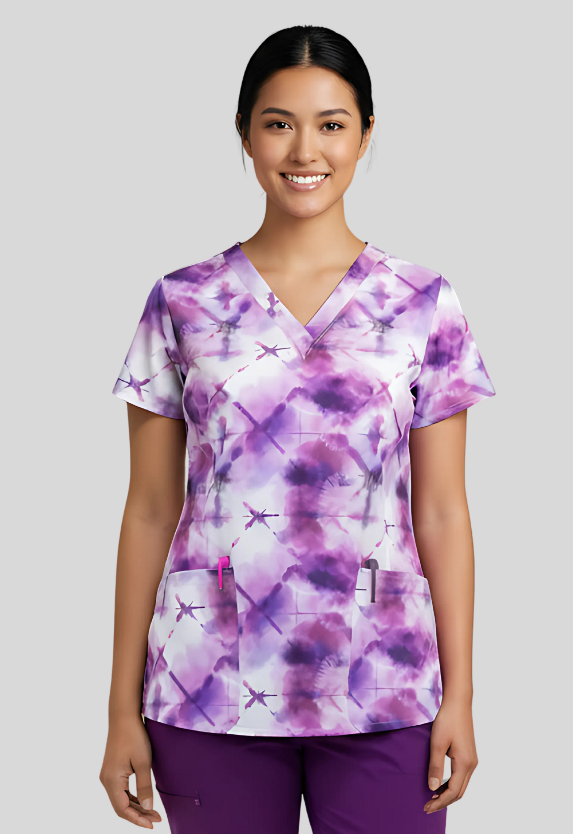 Polera Clínica Estampada Mujer 9810 MYST