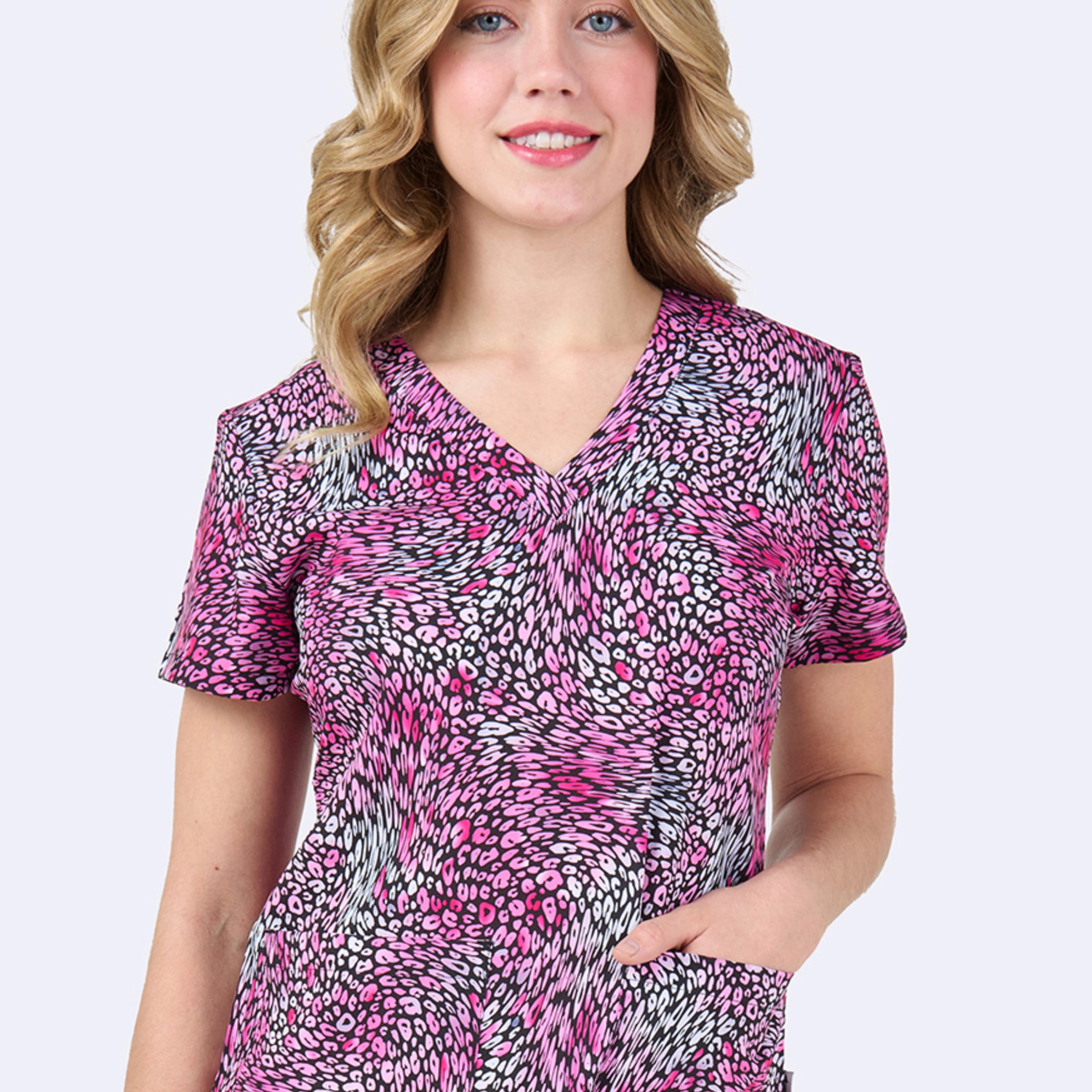 Polera Clínica Estampada Mujer 1054 PKWD