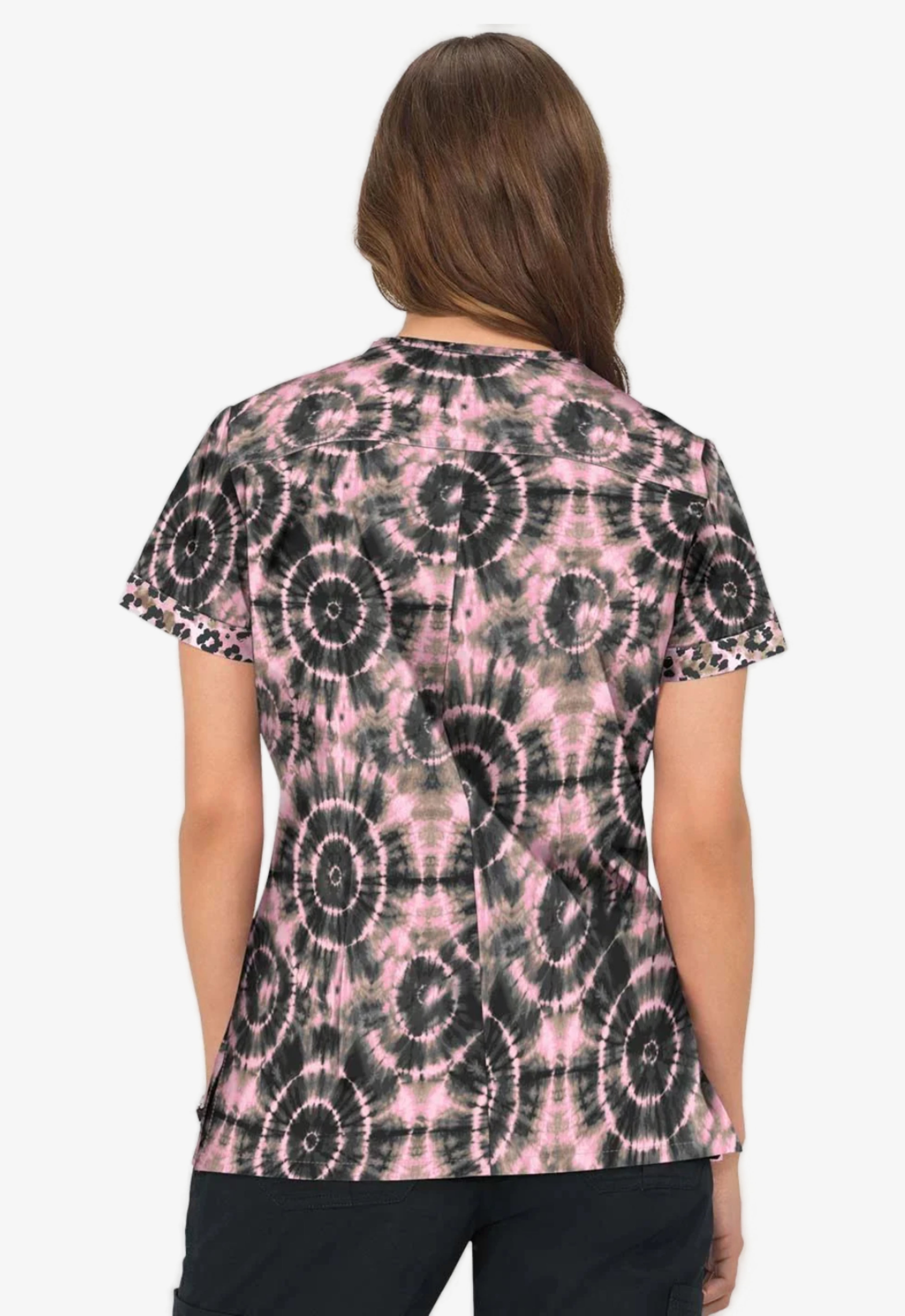 Polera Clínica Mujer Estampada Koi 1084PR VBS