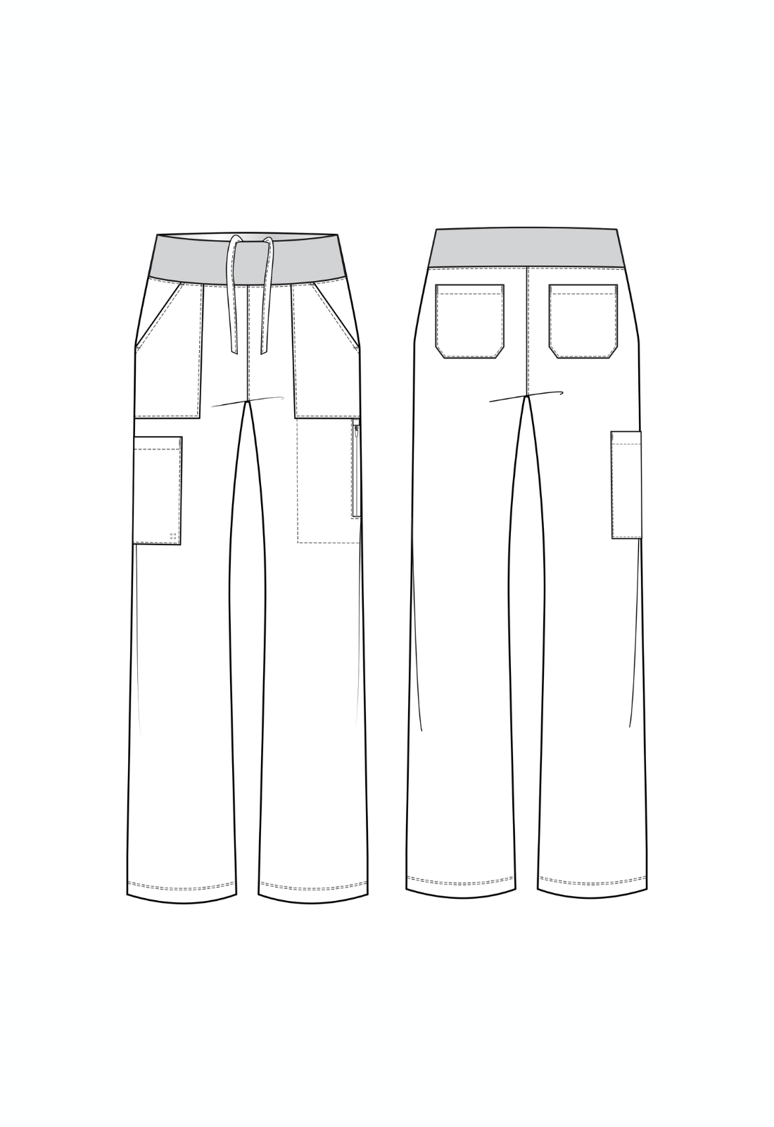 Pantalón Clínico Mujer Vibe WB421 Azul Rey