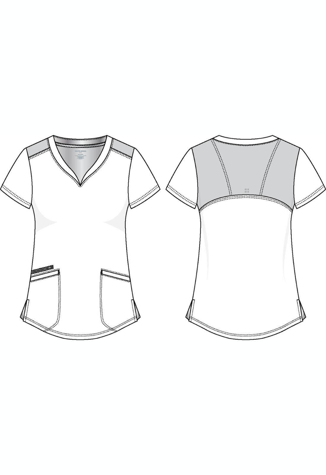 Polera Clínica Mujer Vibe WT121 Burdeo