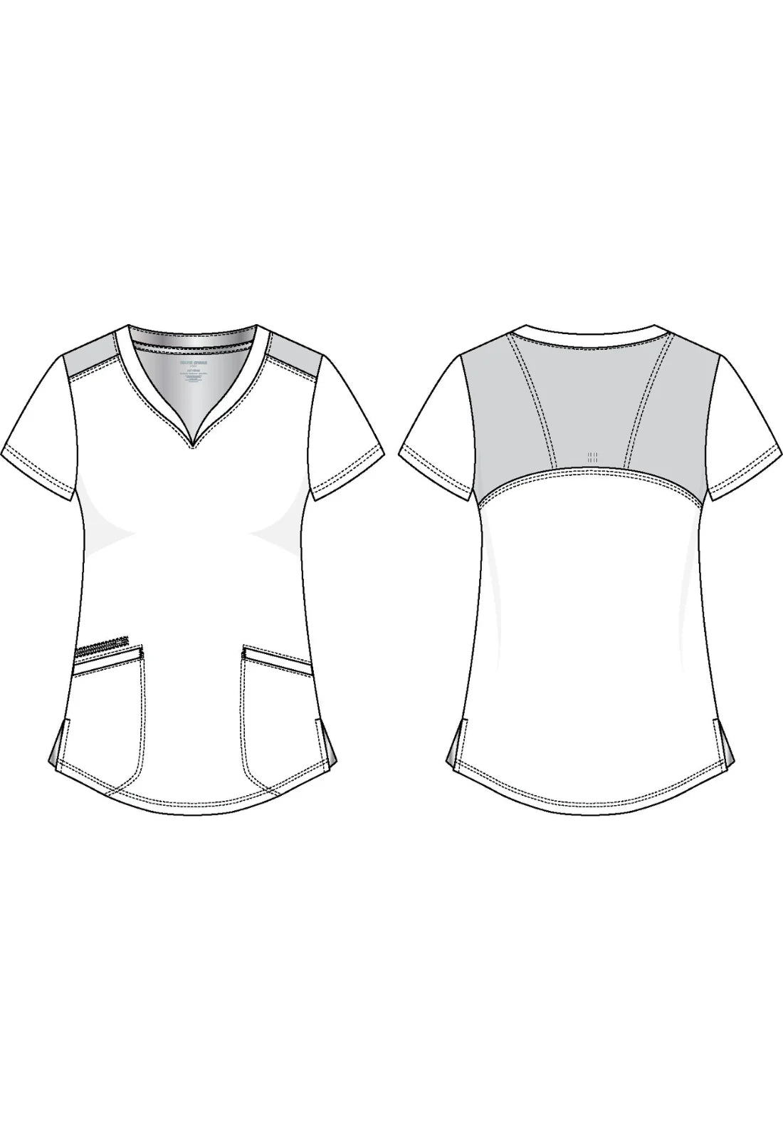 Polera Clínica Mujer Vibe WT121 Island Blue