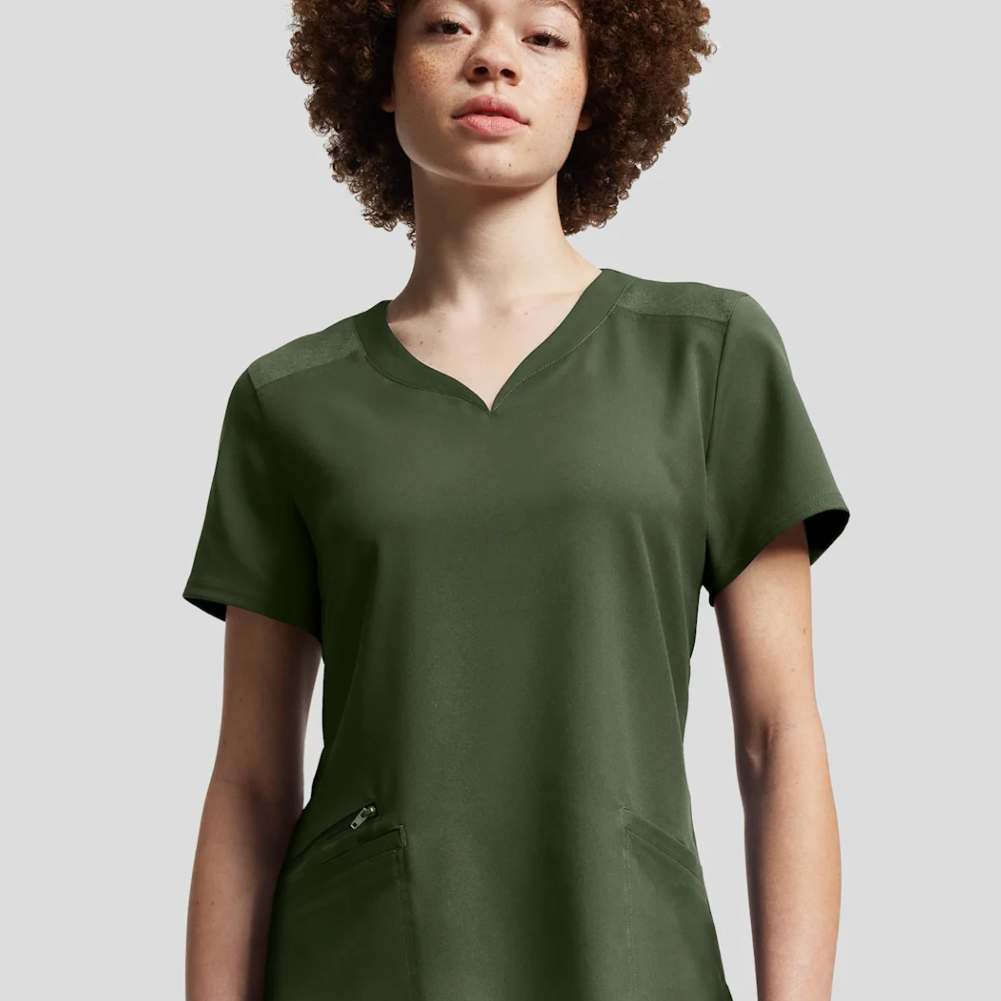 Polera Clínica Mujer Vibe WT121 Olivo