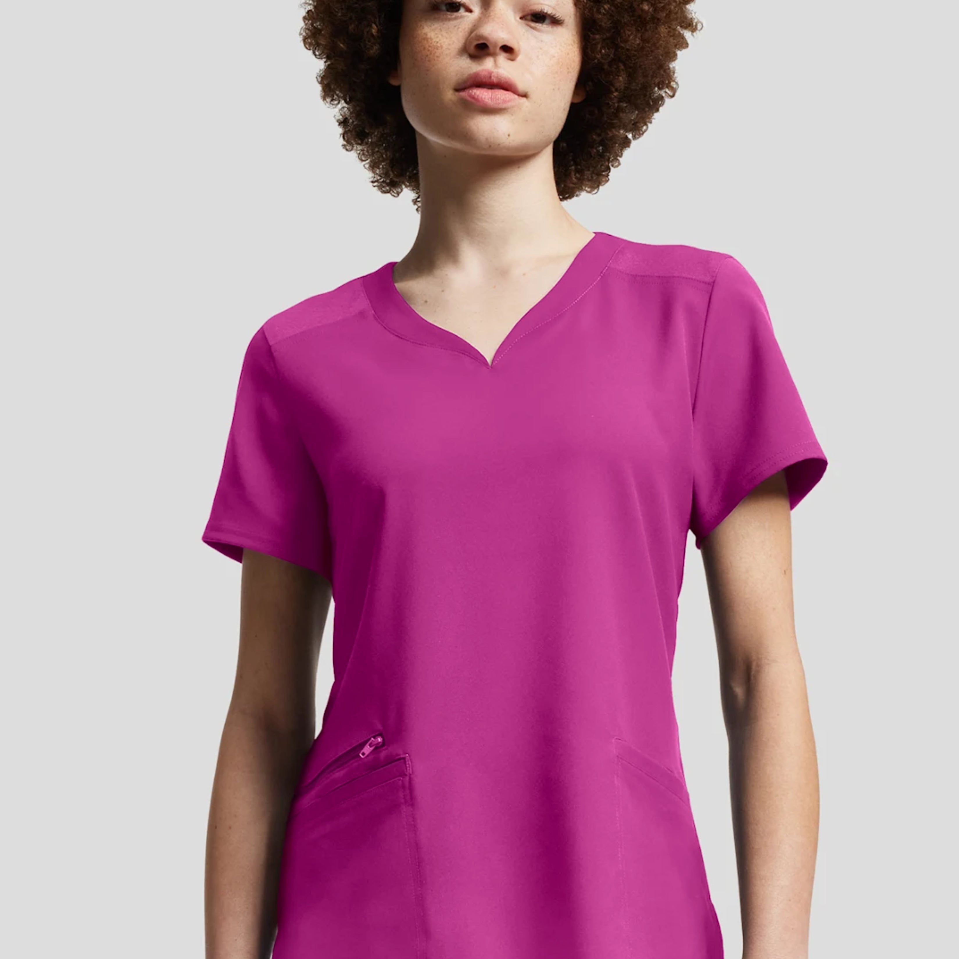 Polera Clínica Mujer Vibe WT121 Purpura Eléctrico