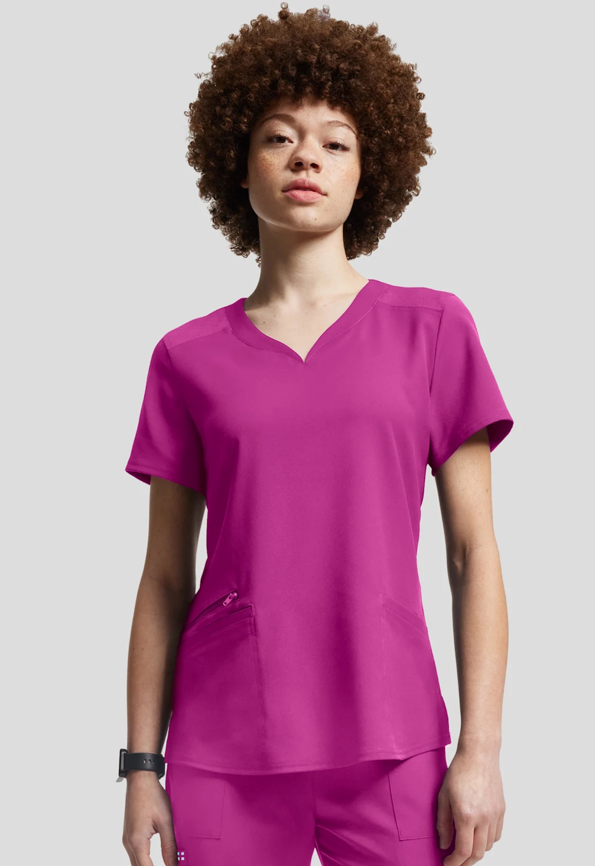 Polera Clínica Mujer Vibe WT121 Purpura Eléctrico