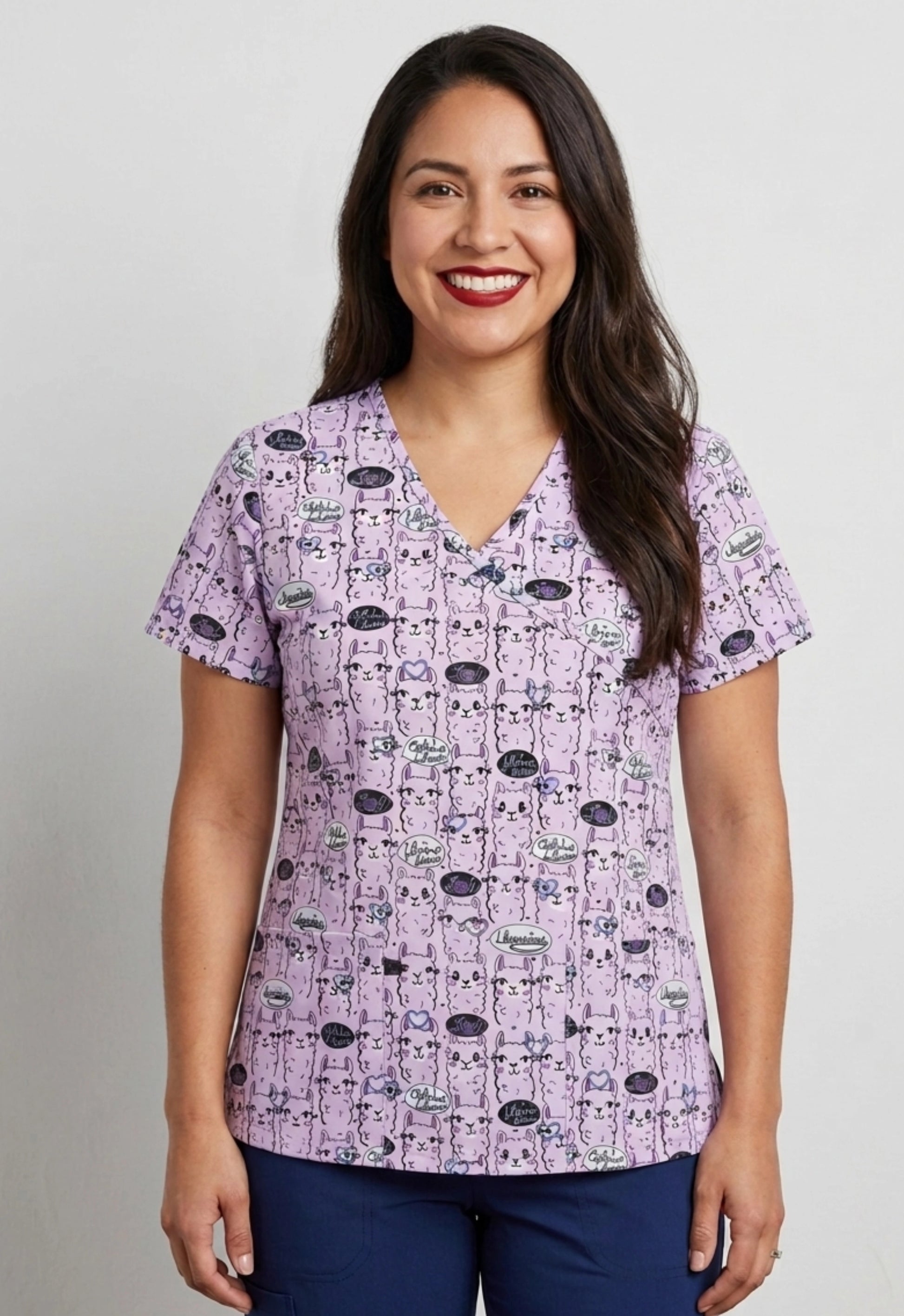 Polera Clínica Estampada Mujer GT 1426PK