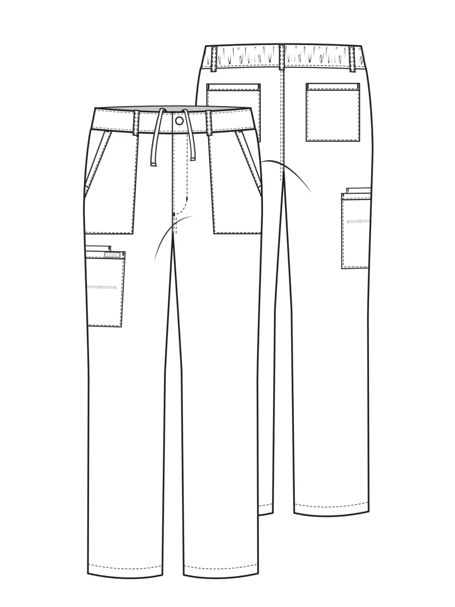 PANTALÓN CLÍNICO HOMBRE PROFLEX LB408 NEGRO
