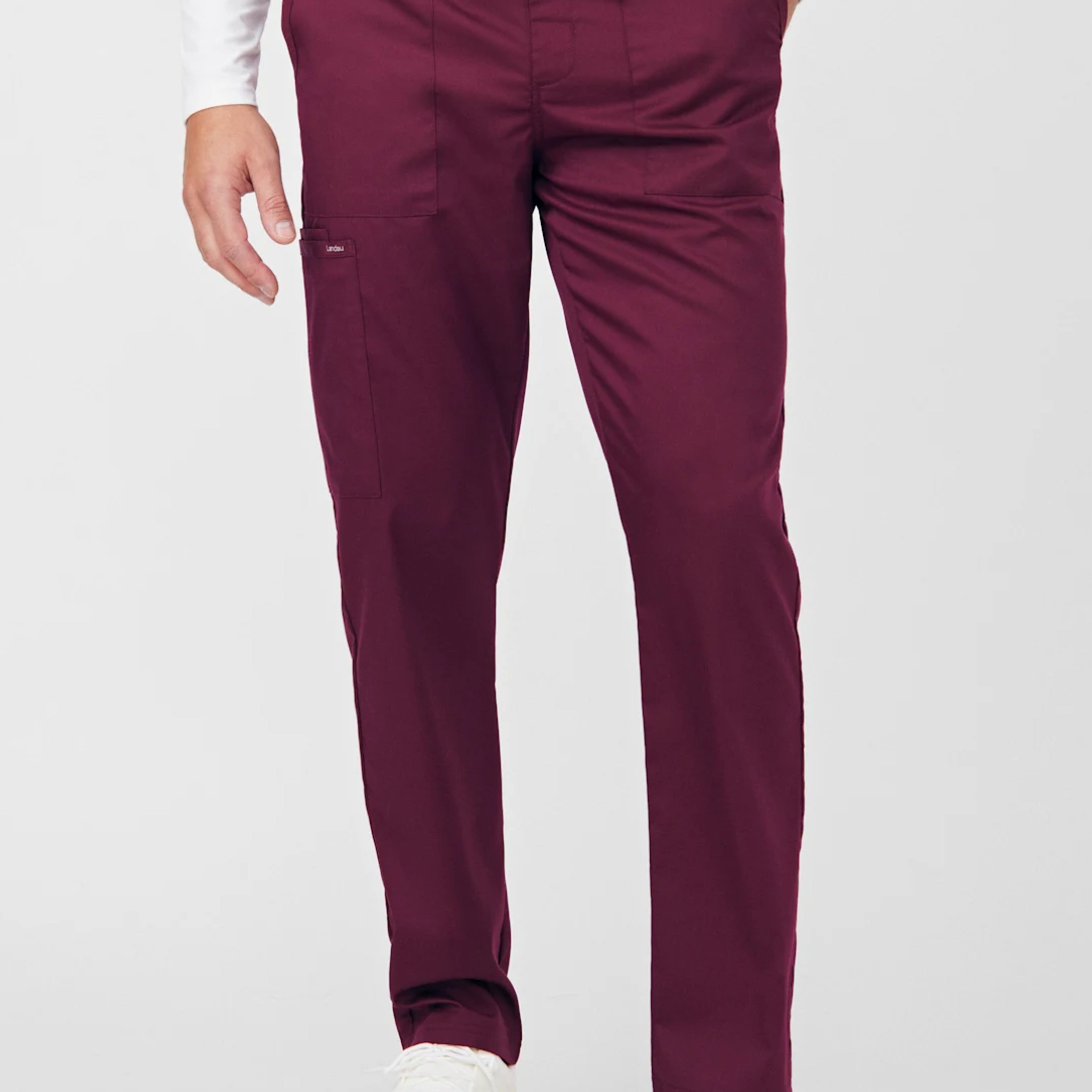 PANTALÓN CLÍNICO HOMBRE PROFLEX LB408 BURDEO