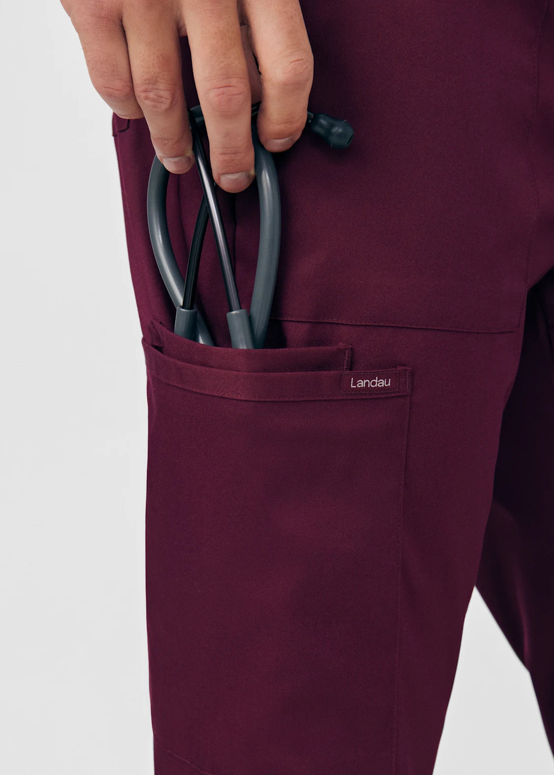 PANTALÓN CLÍNICO HOMBRE PROFLEX LB408 BURDEO