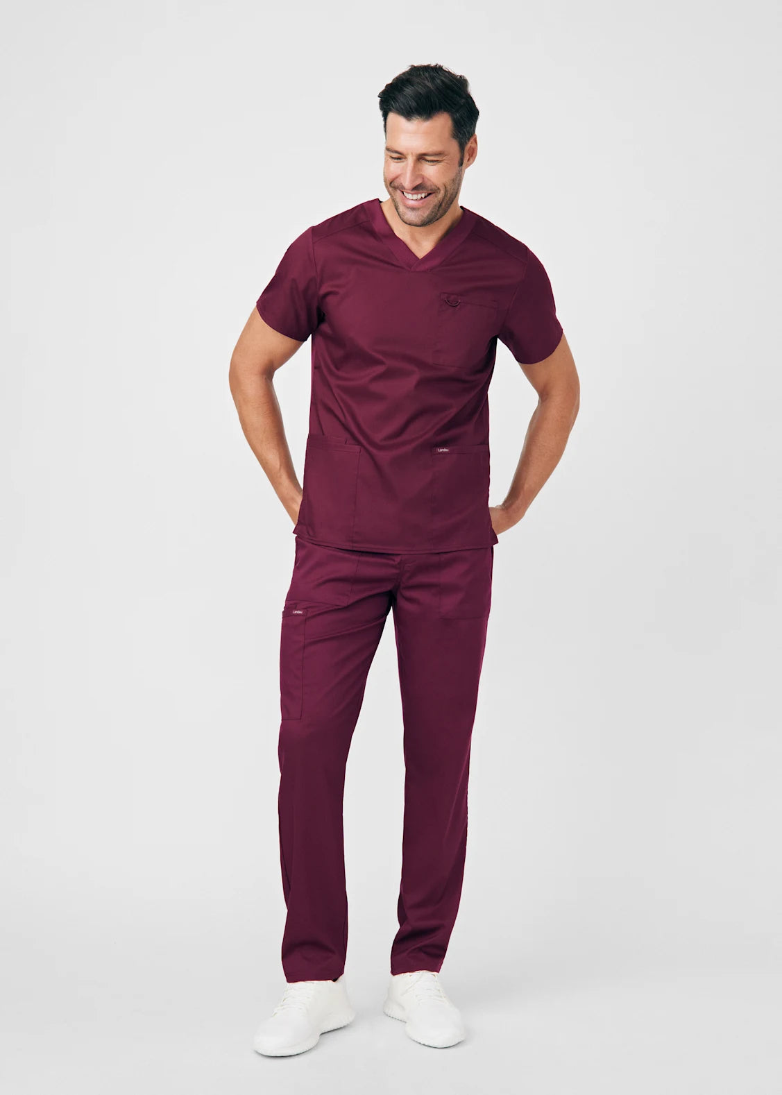 PANTALÓN CLÍNICO HOMBRE PROFLEX LB408 BURDEO