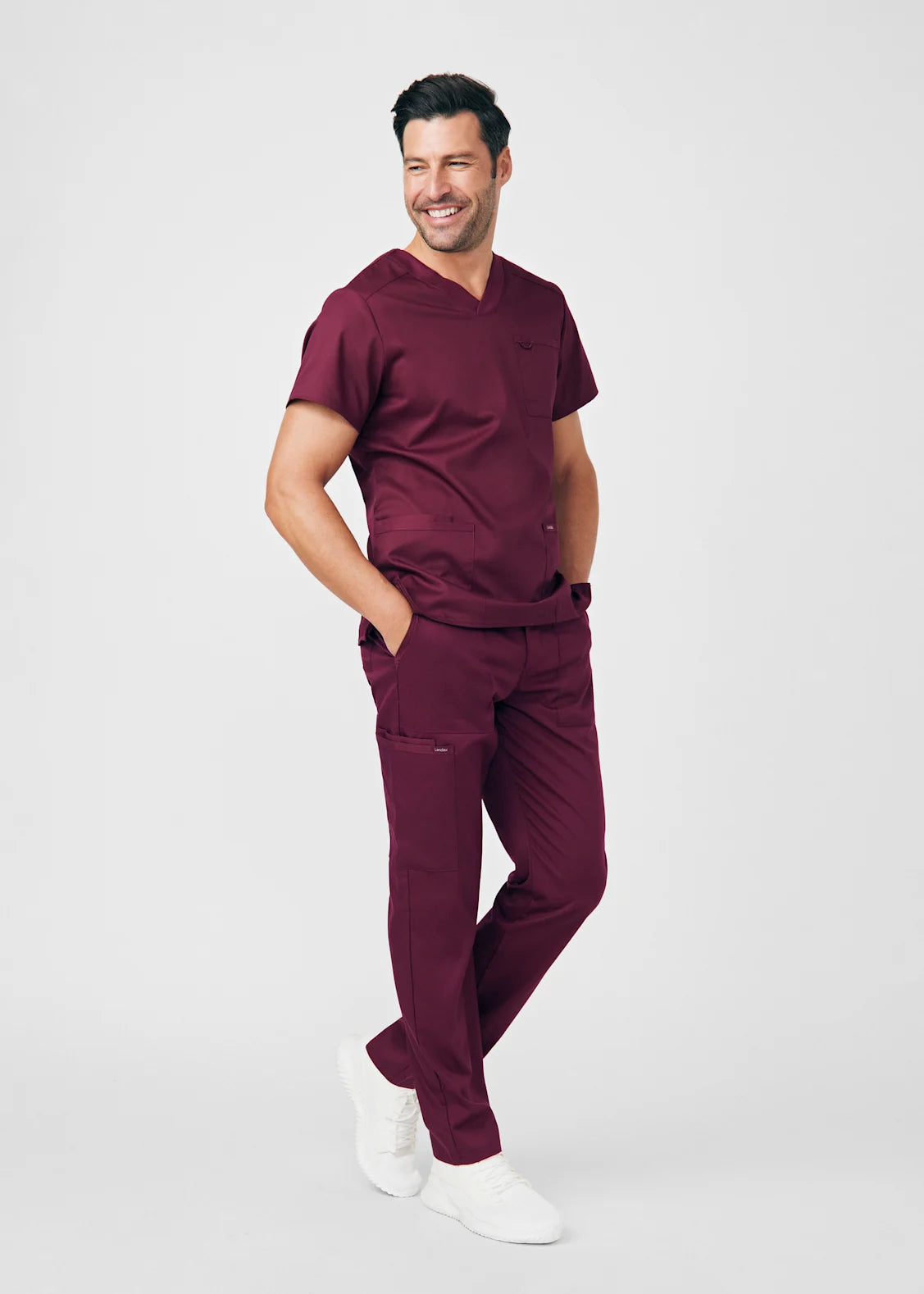 PANTALÓN CLÍNICO HOMBRE PROFLEX LB408 BURDEO