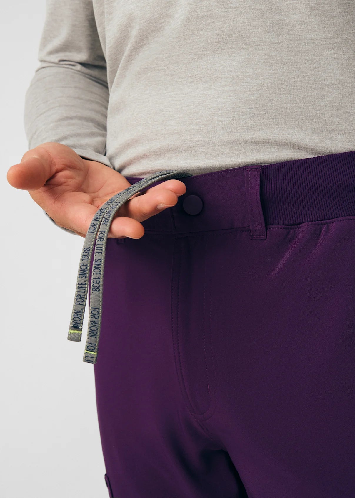 Pantalón Clínico Hombre Forward LB410 Morado Eggplant