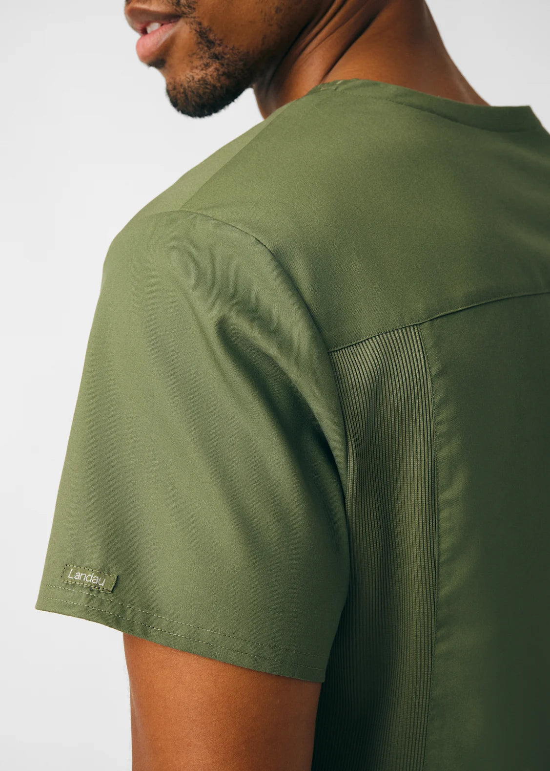Polera Clínica Hombre Proflex LT109 Olivo