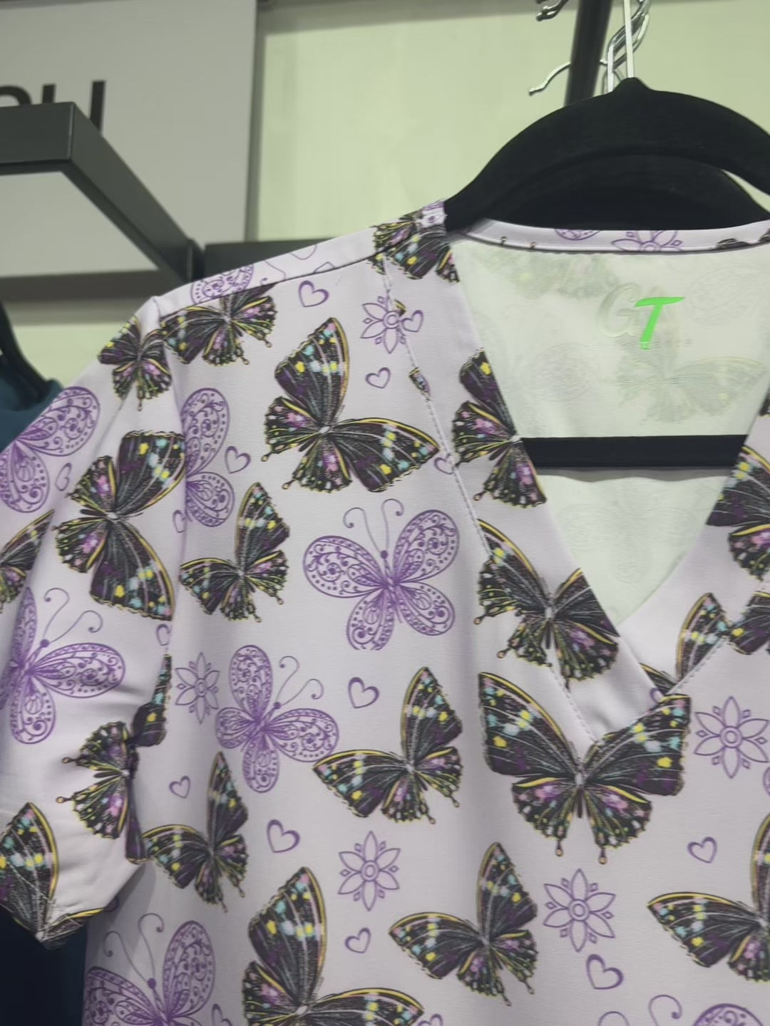 Polera Clínica Estampada Mujer GT 1833LL