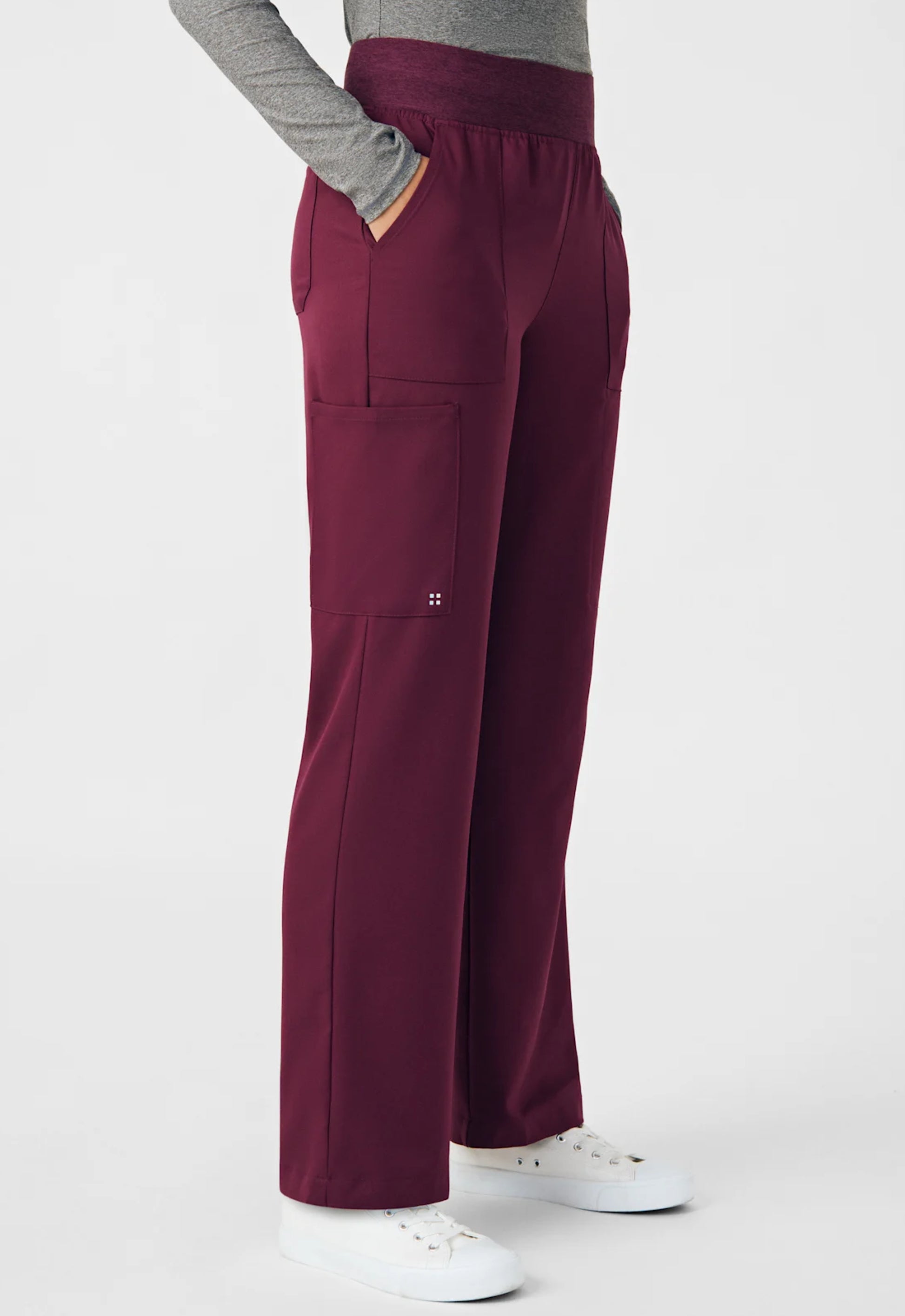 Pantalón Clínico Mujer Vibe WB421 Burdeo