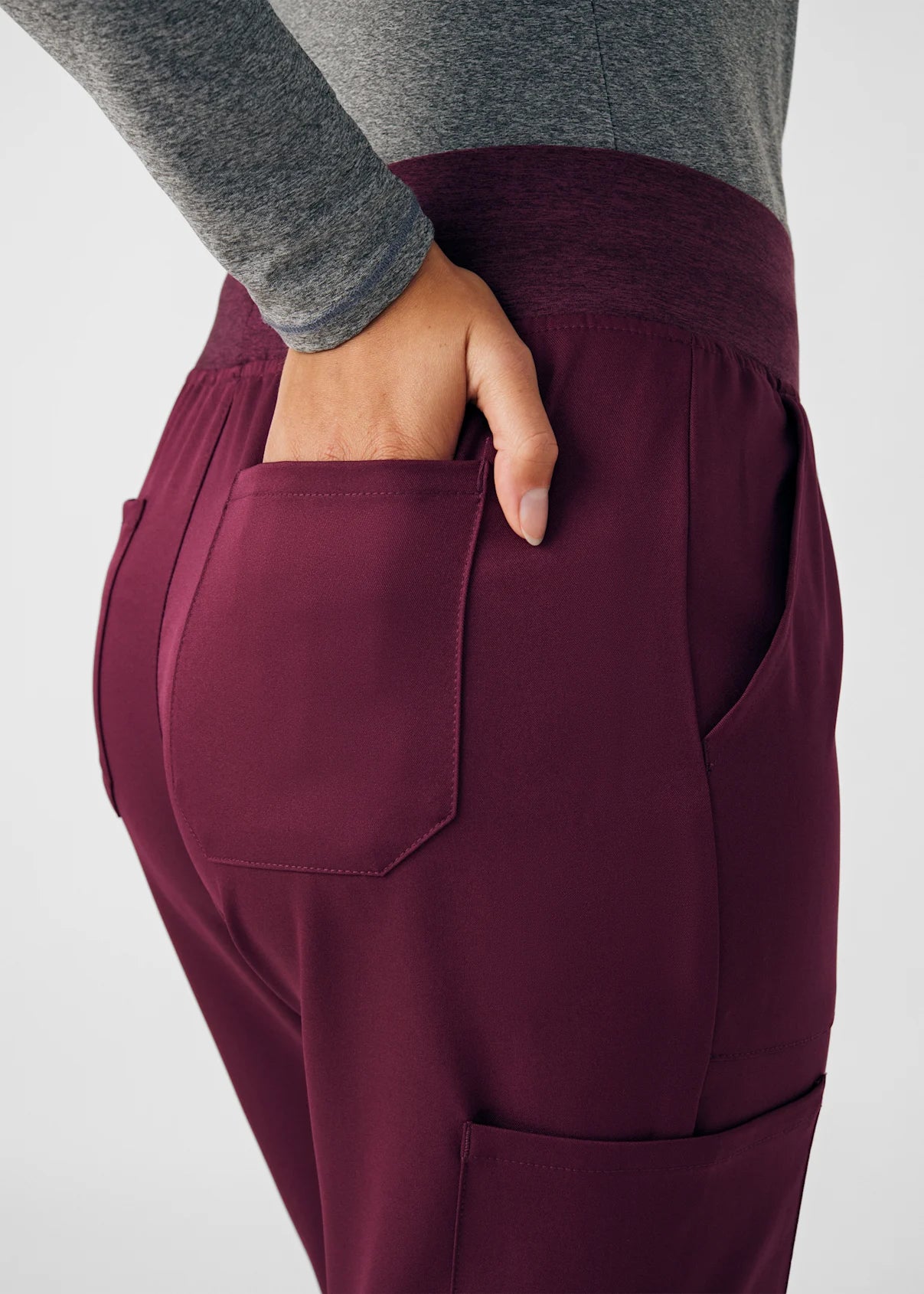 Pantalón Clínico Mujer Vibe WB421 Burdeo