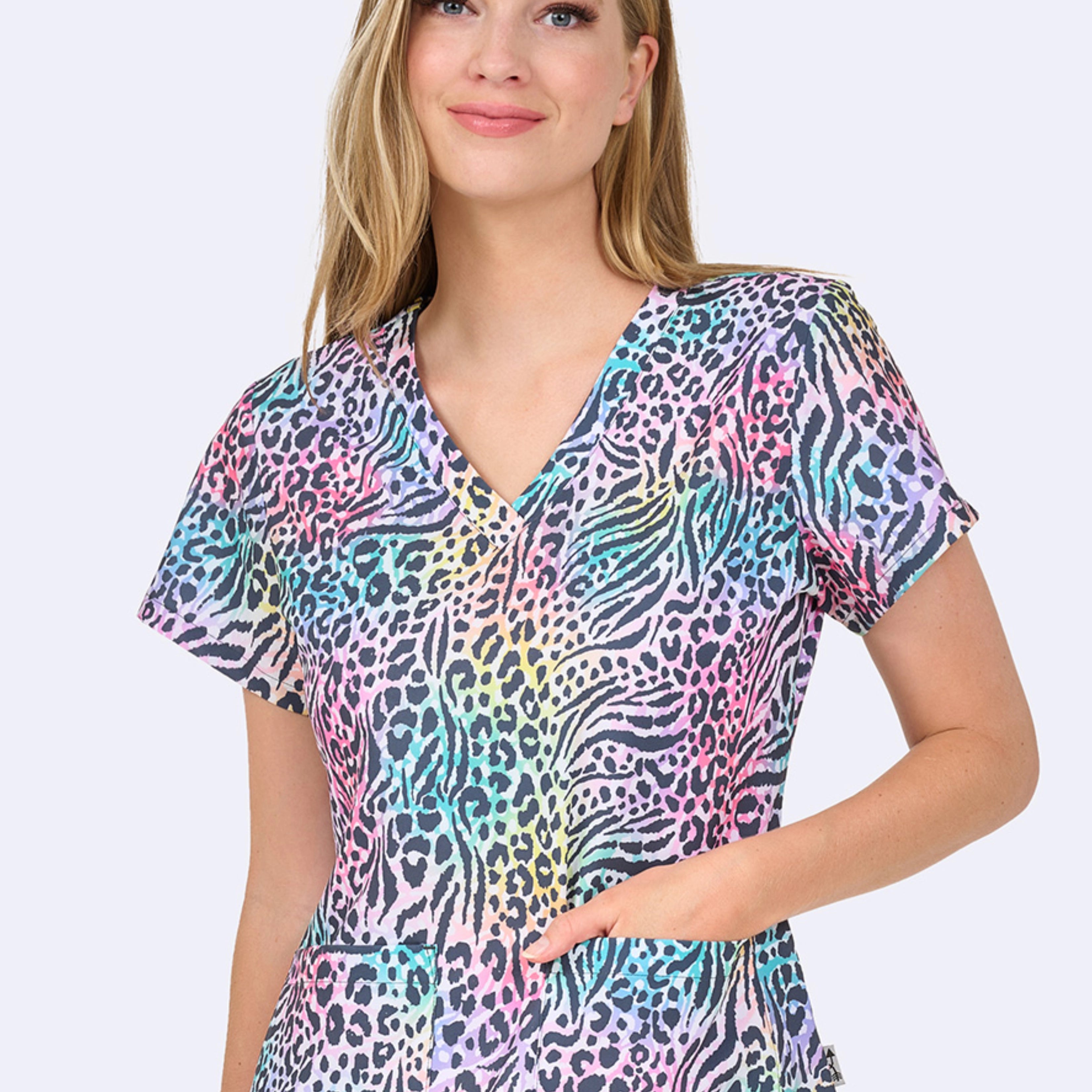 Polera Clínica Estampada Mujer 1054 WDST
