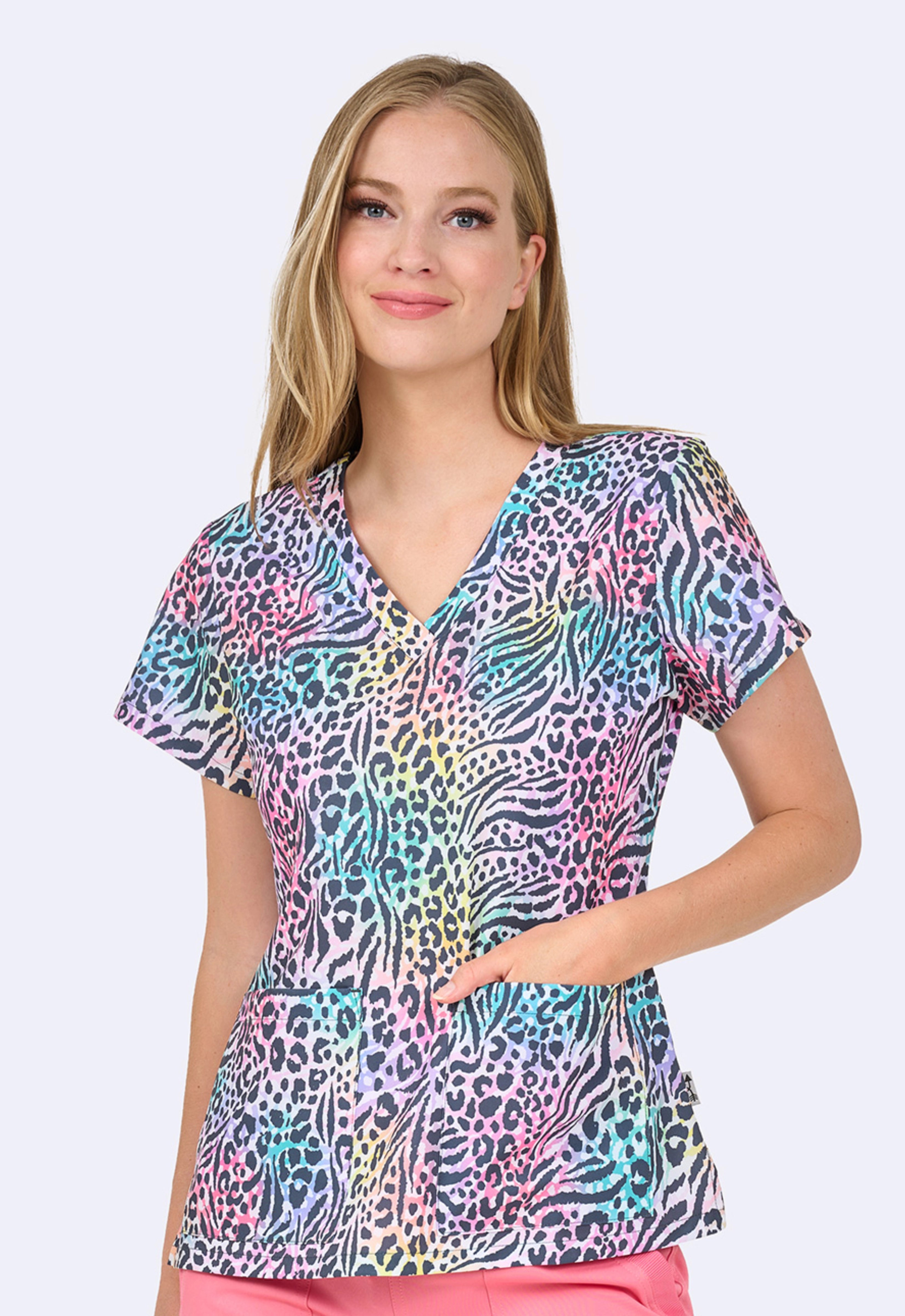 Polera Clínica Estampada Mujer 1054 WDST