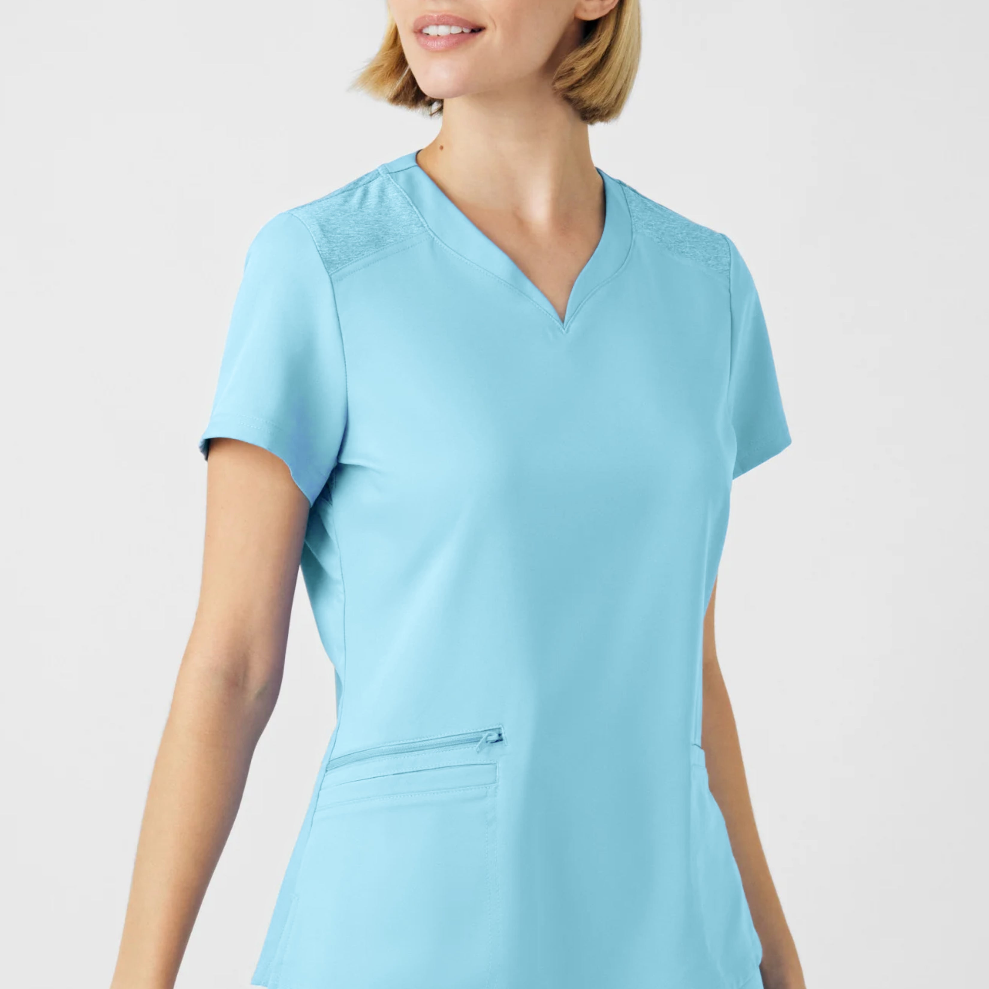 Polera Clínica Mujer Vibe WT121 Island Blue