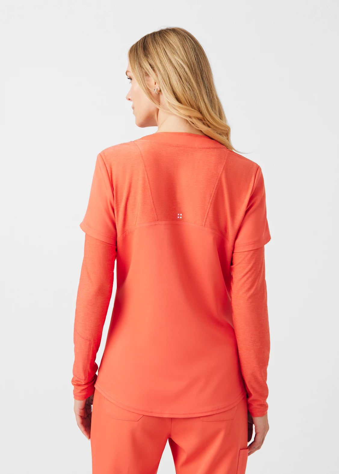 Polera Clínica Mujer Vibe WT121 Coral Sunset