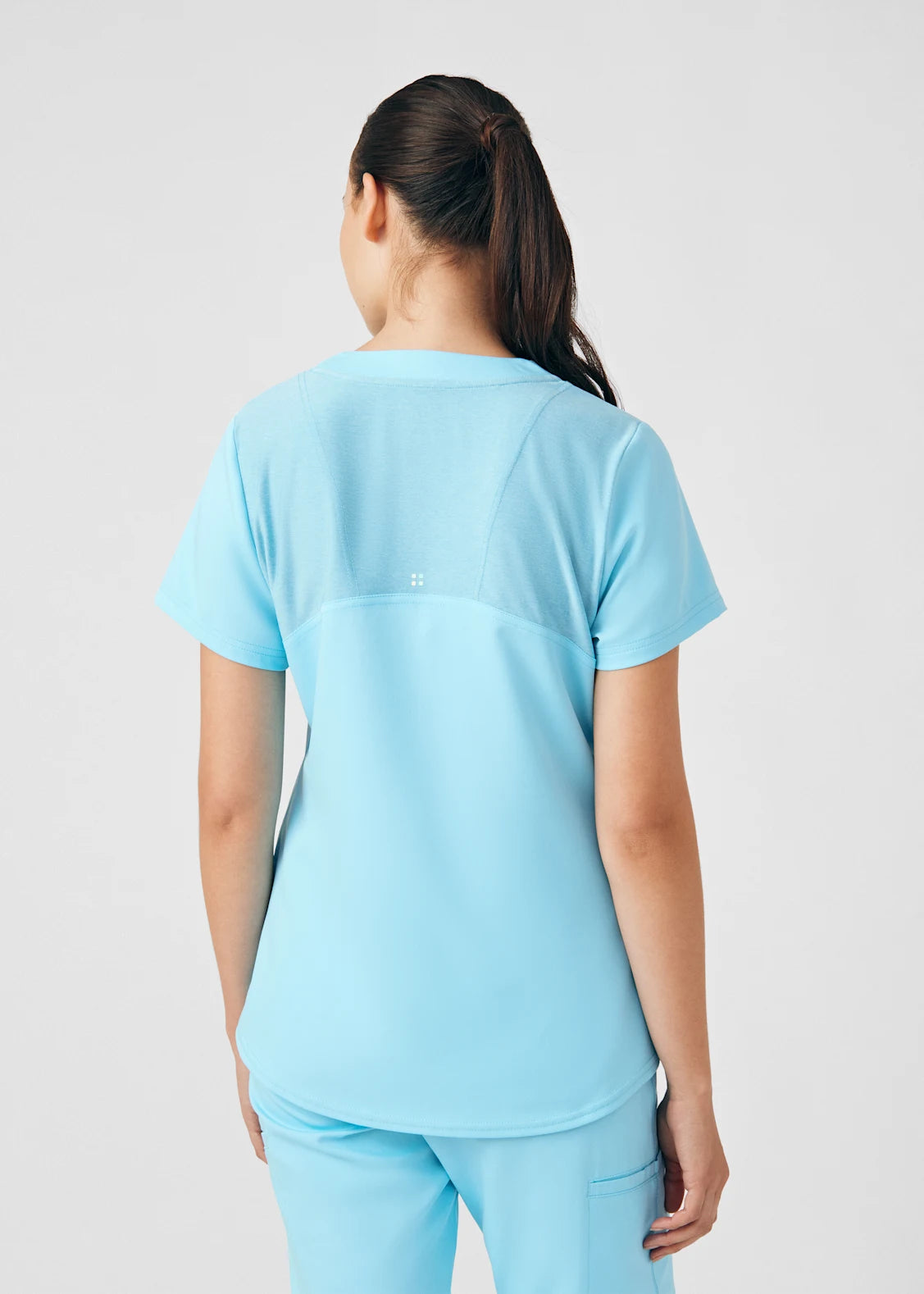 Polera Clínica Mujer Vibe WT121 Island Blue