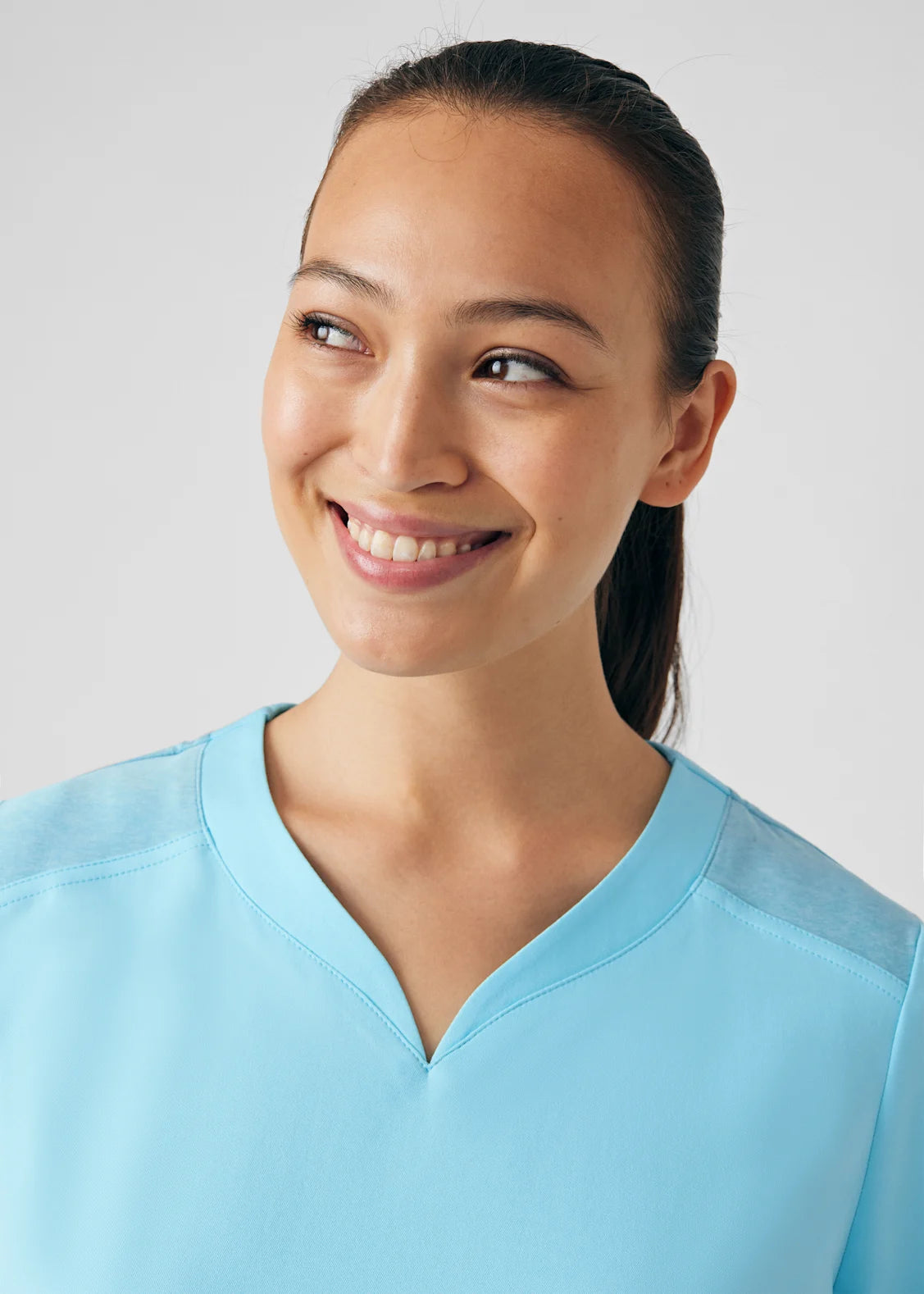 Polera Clínica Mujer Vibe WT121 Island Blue