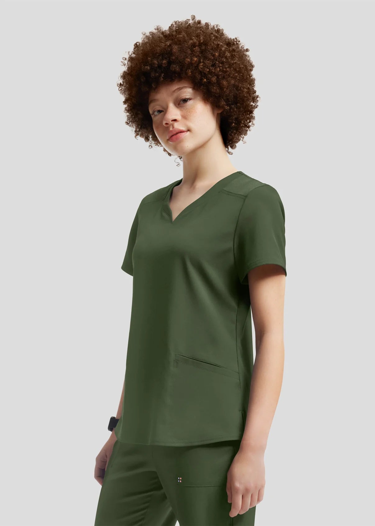 Polera Clínica Mujer Vibe WT121 Olivo