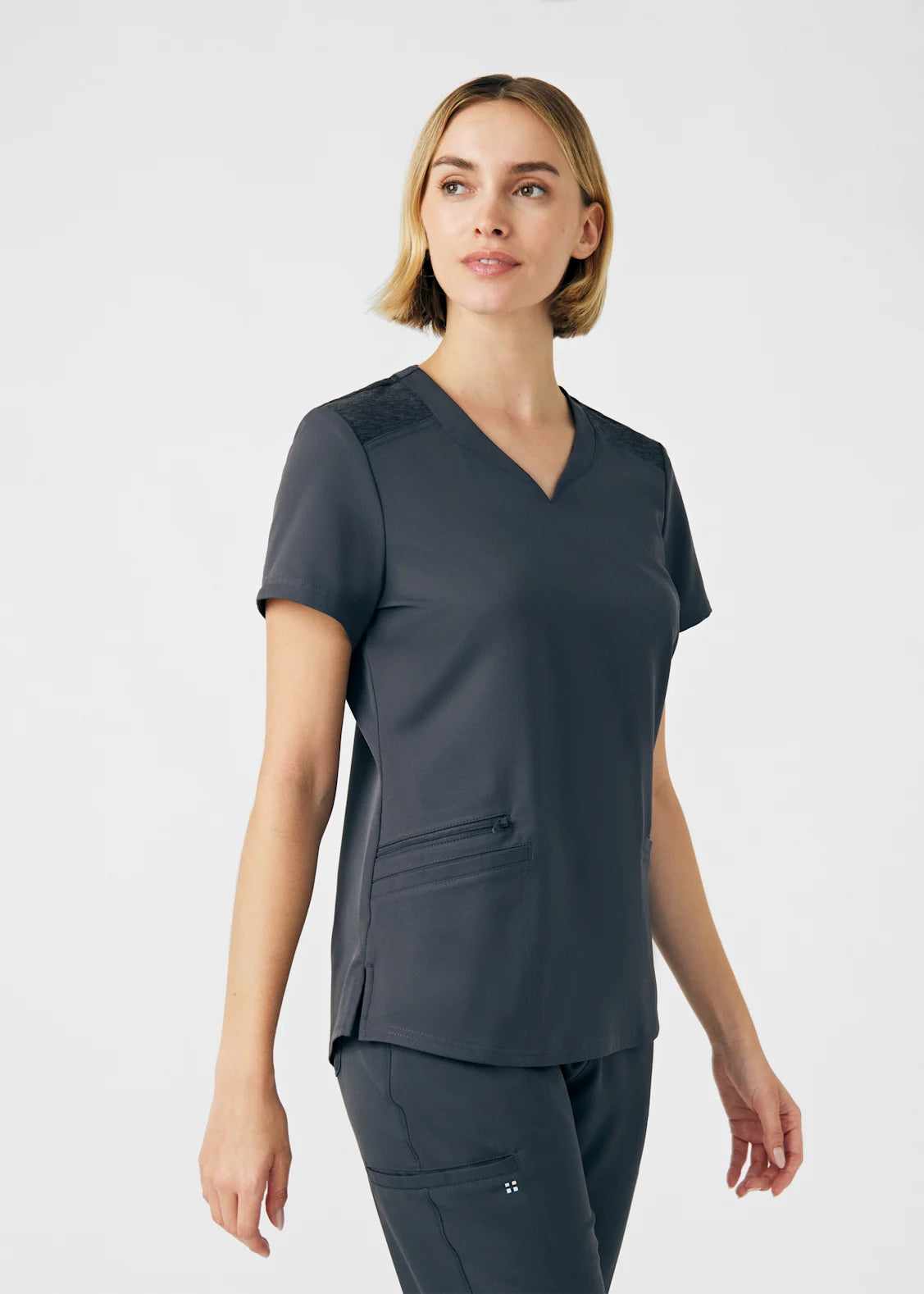 Polera Clínica Mujer Vibe WT121 Plomo