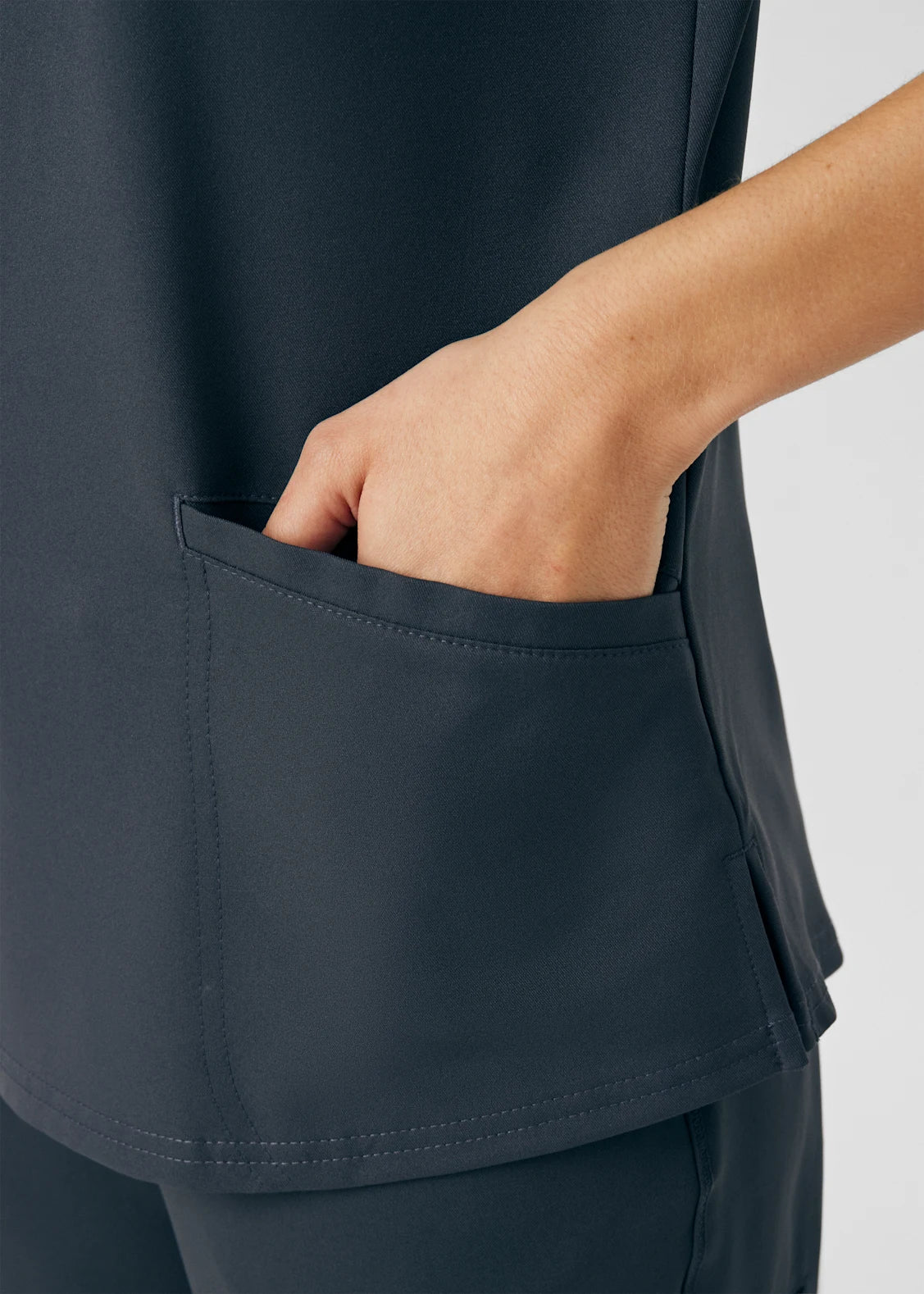 Polera Clínica Mujer Vibe WT121 Plomo